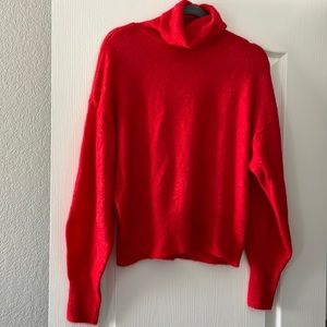 NWT balloon sleeve turtleneck sweater